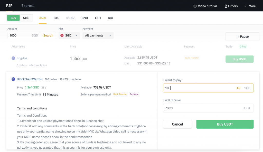 How To Use The Binance P2P Platform In Singapore