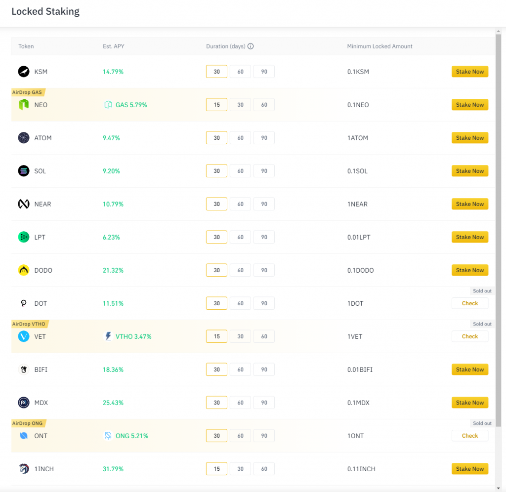 What is the difference between flexible savings and locked staking in Binance