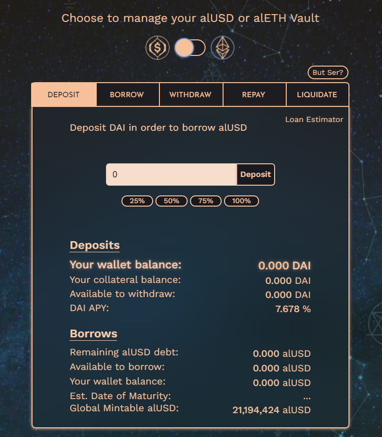 Alchemix Self-Paying Loans