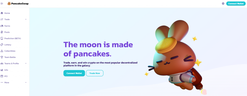 Pancake swap decentralised exchange 