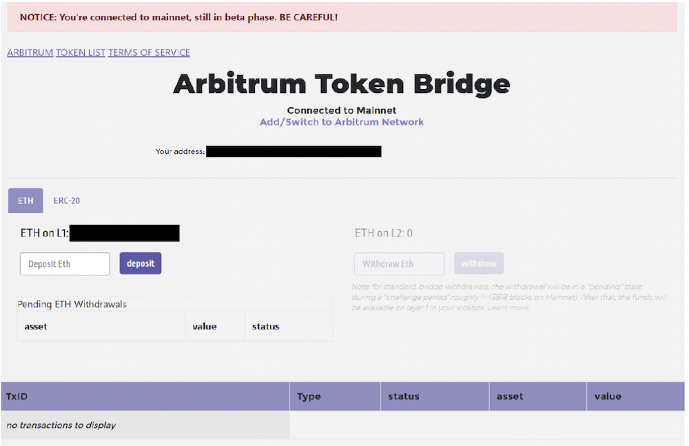 Arbitrum Ethereum