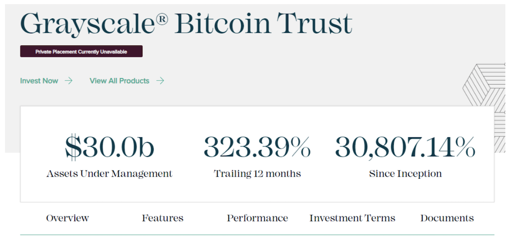 Grayscale Bitcoin Trust