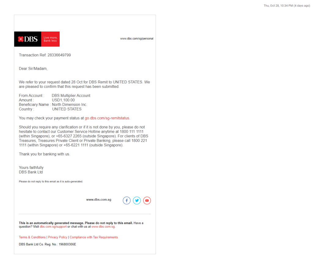 Here's How I Carried Out An Overseas Transfer From DBS To FTX In Less Than 20 Minutes