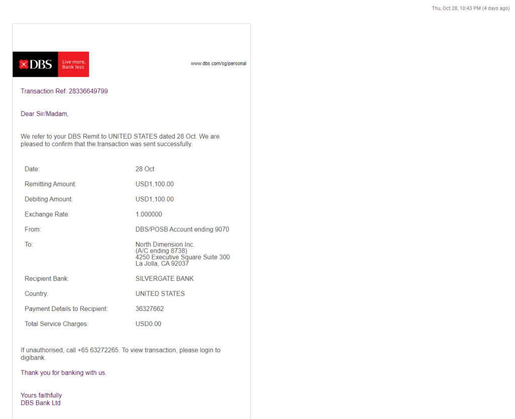 Here's How I Carried Out An Overseas Transfer From DBS To FTX In Less Than 20 Minutes