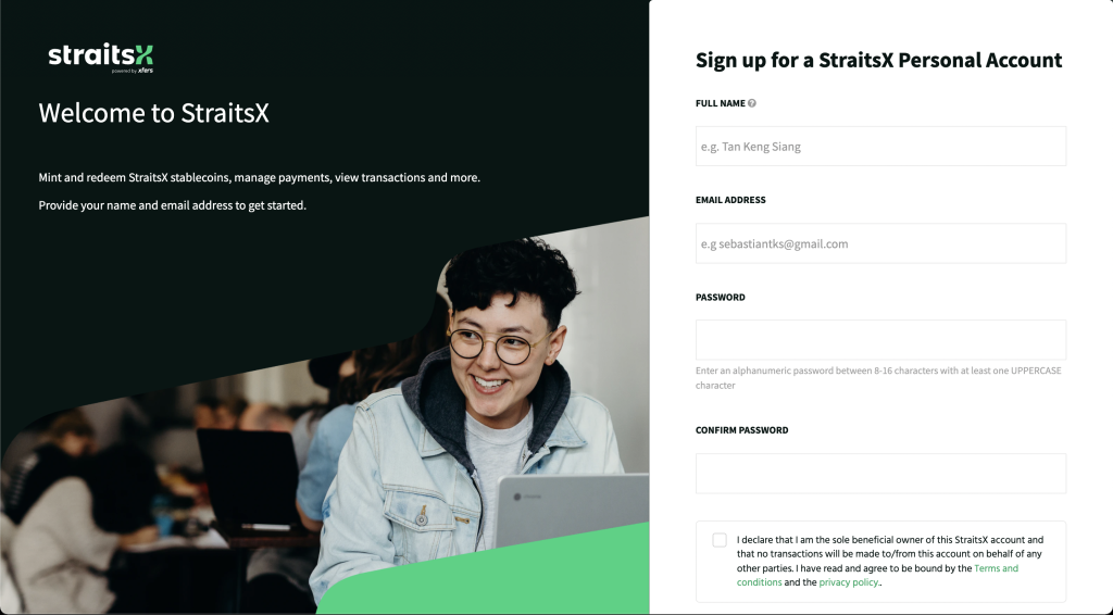 StraitsX Signup
