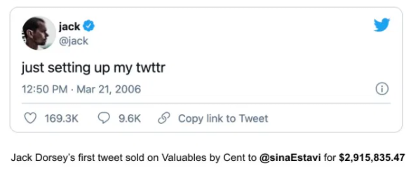 Jake Dorsey Tweet NFT