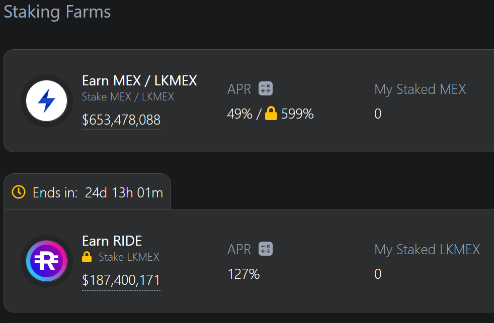 mex staking farms