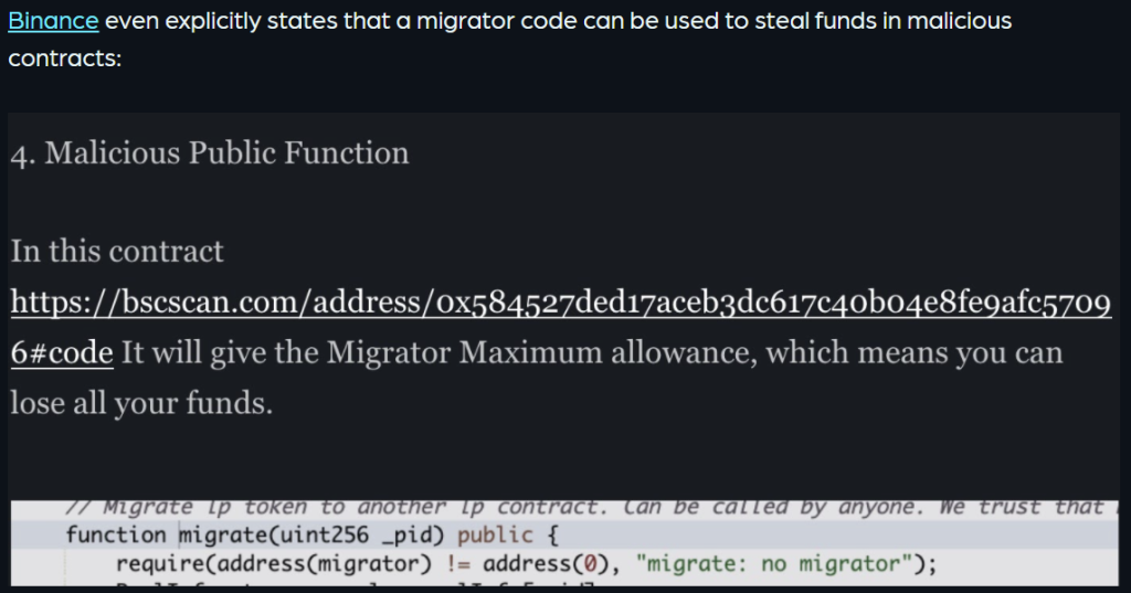Migrator Code