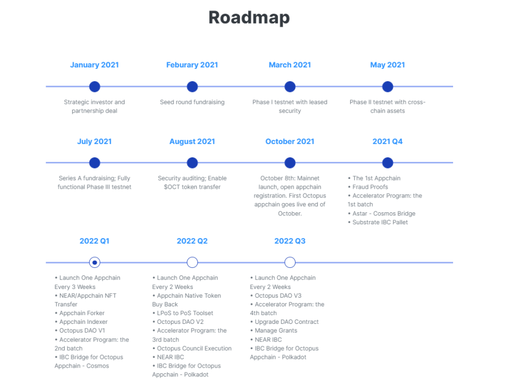 Octopus network 2022 roadmap