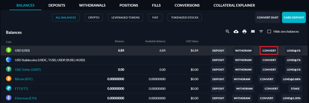 FTX crypto exchange