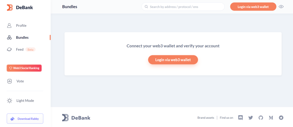 Debank Crypto Portfolio Tracker