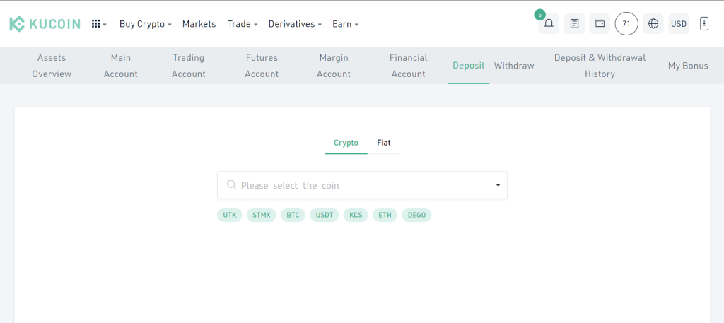 Transfer from Huobi to Kucoin