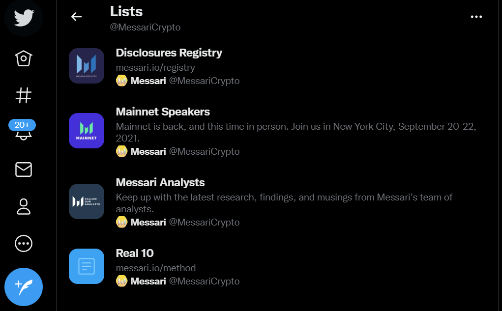 @Messari Twitter list