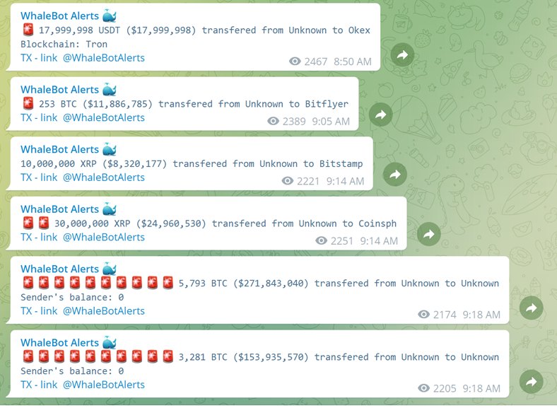 WhaleBot alerts