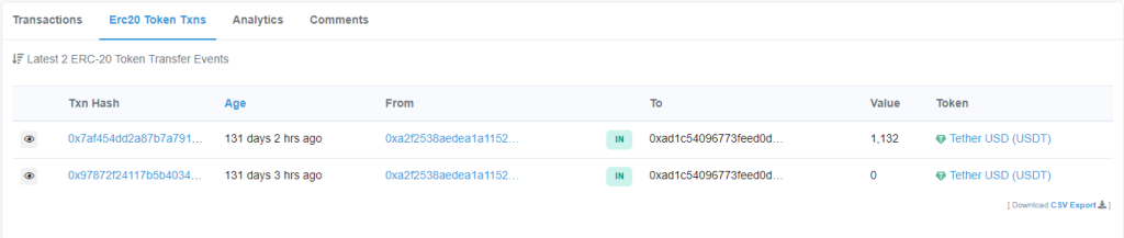 Etherscan wallet tracking