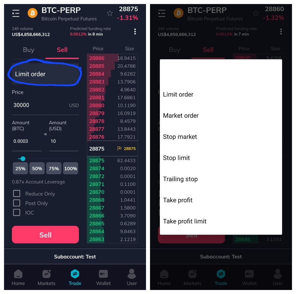 Profiting During A Crypto Crash; A Beginner's Guide To Short Bitcoin On FTX Pro (Mobile)