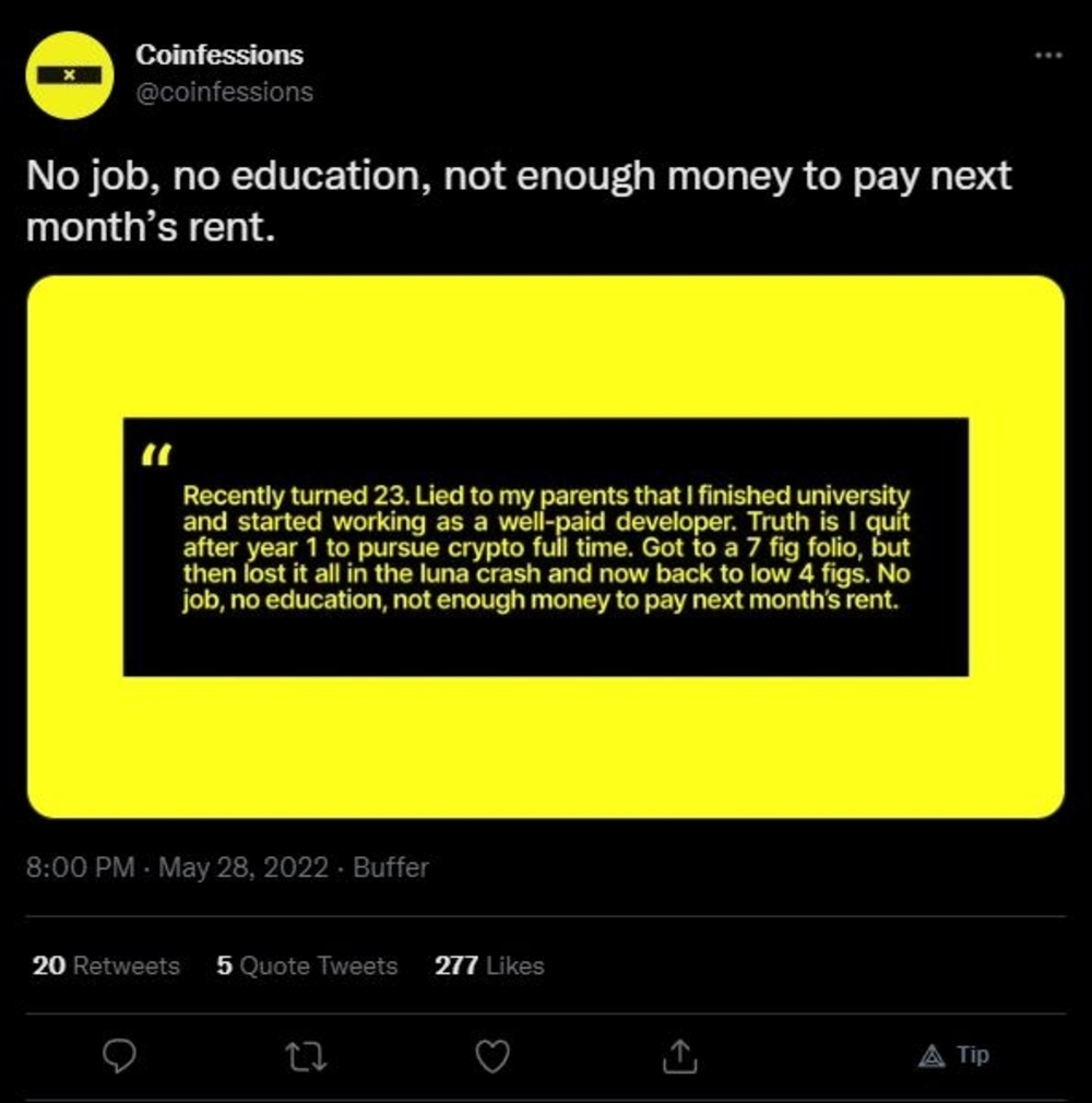 It's Time To Coinfess - Twitter Crypto Confessions We Should Learn From