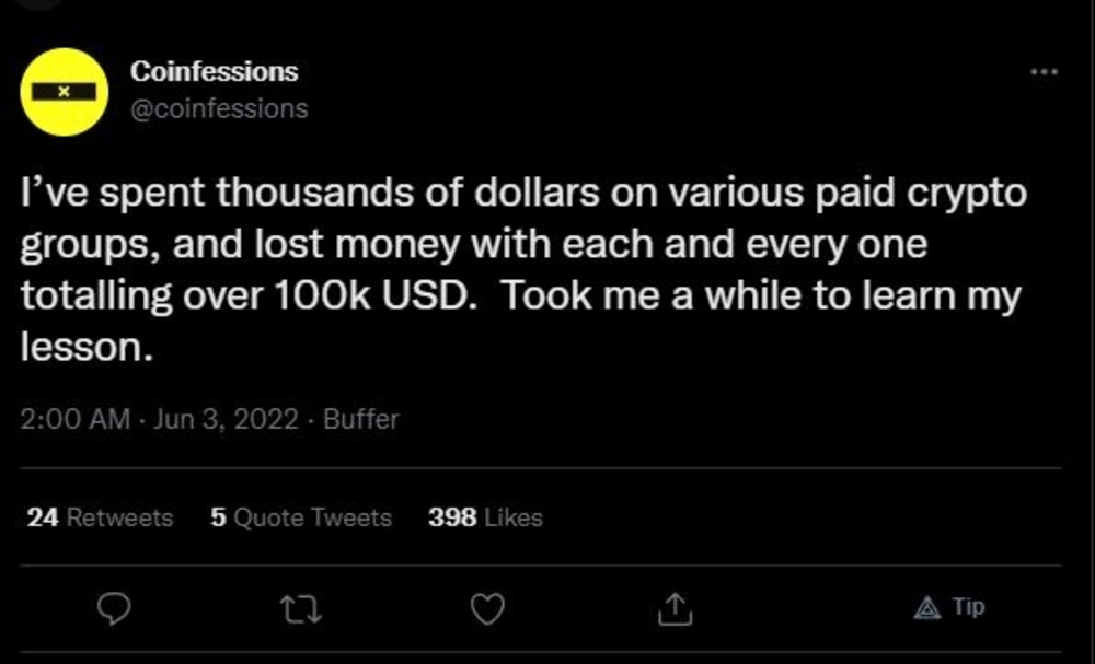 It's Time To Coinfess - Twitter Crypto Confessions We Should Learn From