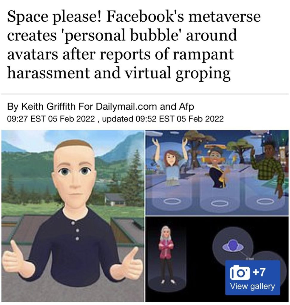 people getting groped in the metaverse