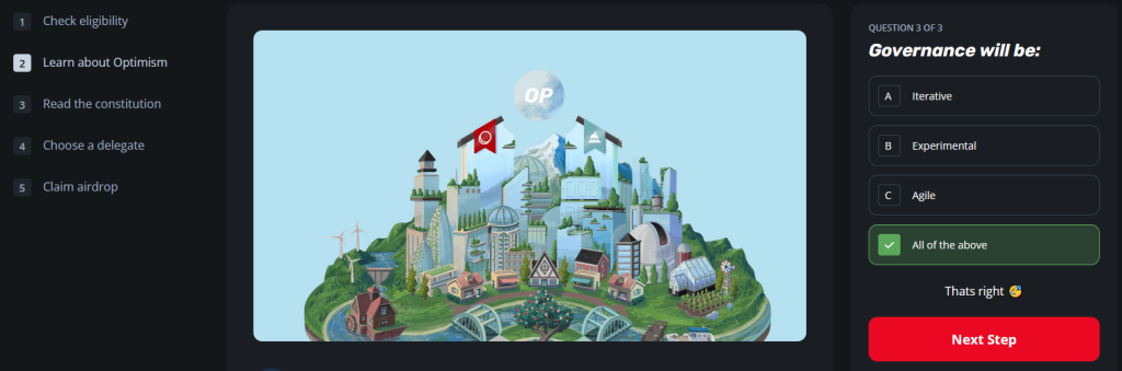 Optimism airdrop quiz