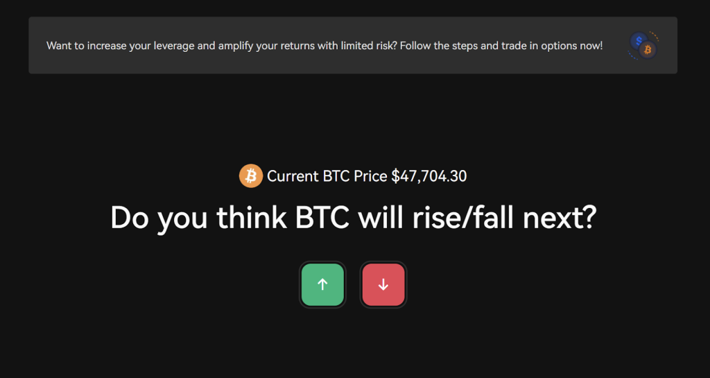 BTC price rise or fall on OKX