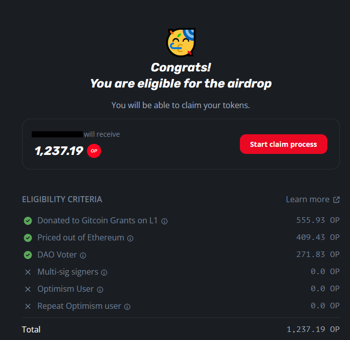 Optimism airdrop