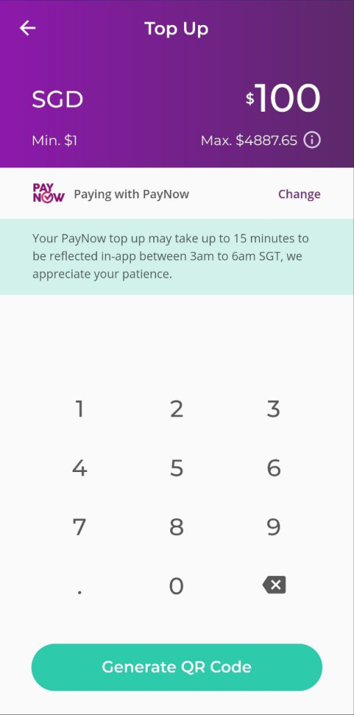 Top up YouTrip with NS55 credits