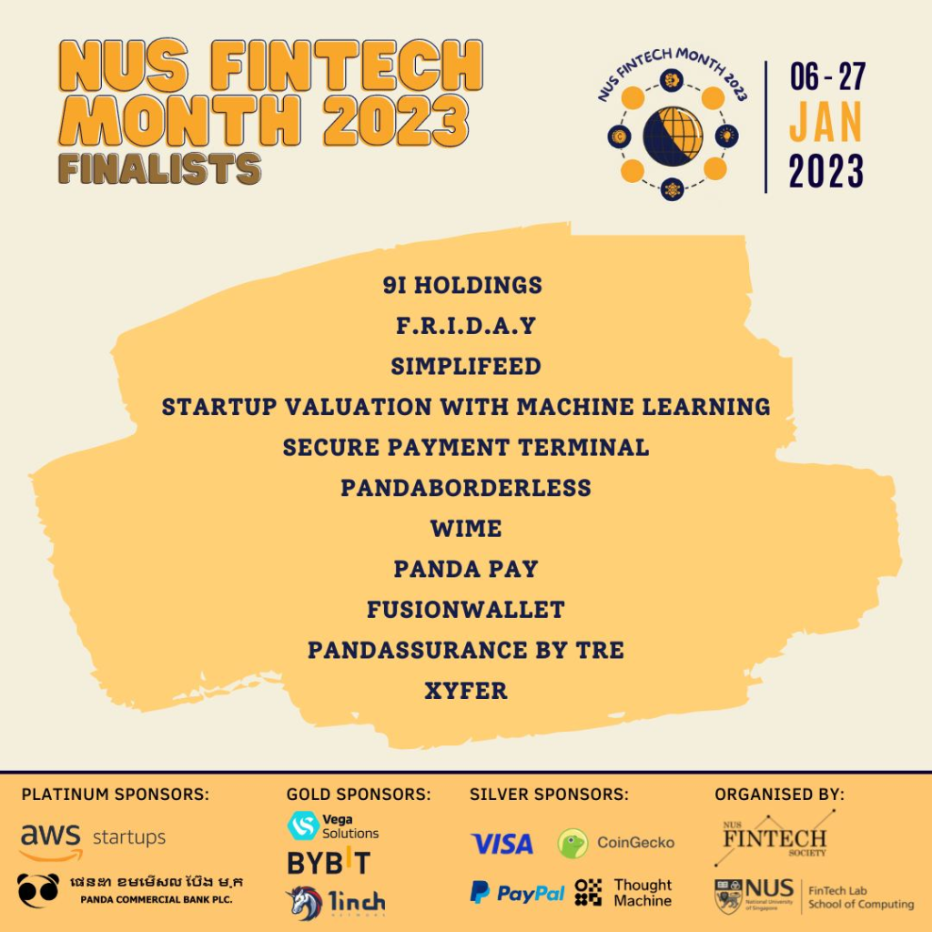 Here's What Going Down At NUS Fintech Month