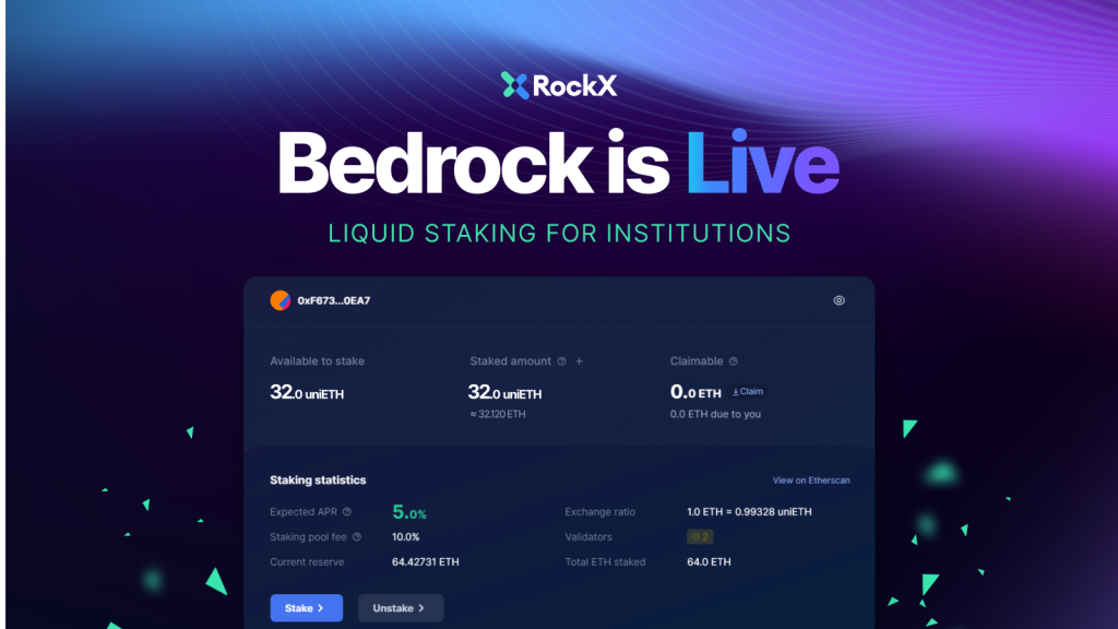 RockX Launches Bedrock To Make Liquid Staking Insanely Accessible For Retailers And Institutions