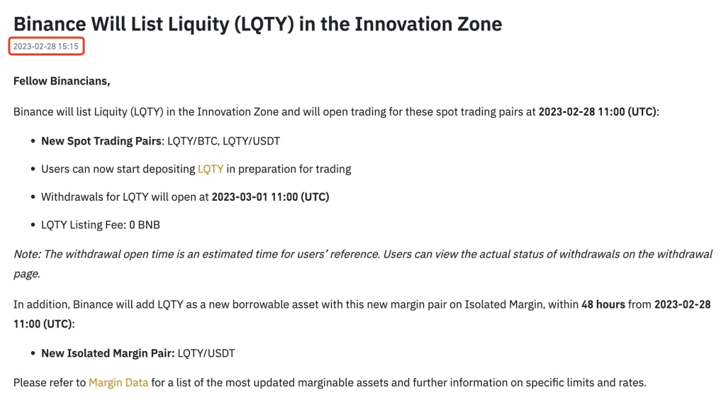 Was There Insider Trading With $LQTY Listing On Binance?