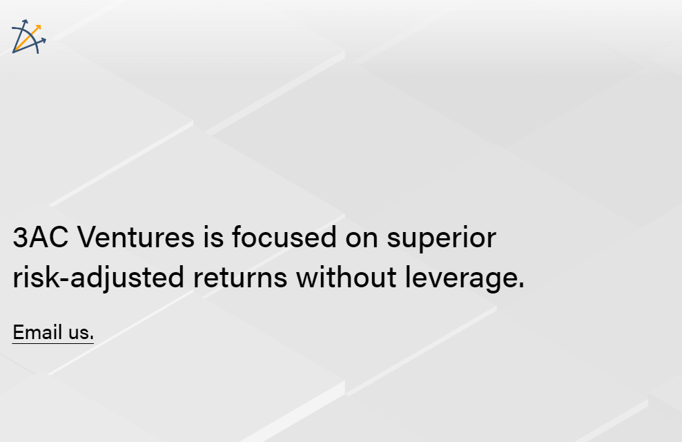 3AC Co-Founders Launch New Venture Capital Firm - Focused on "Returns Without Leverage"